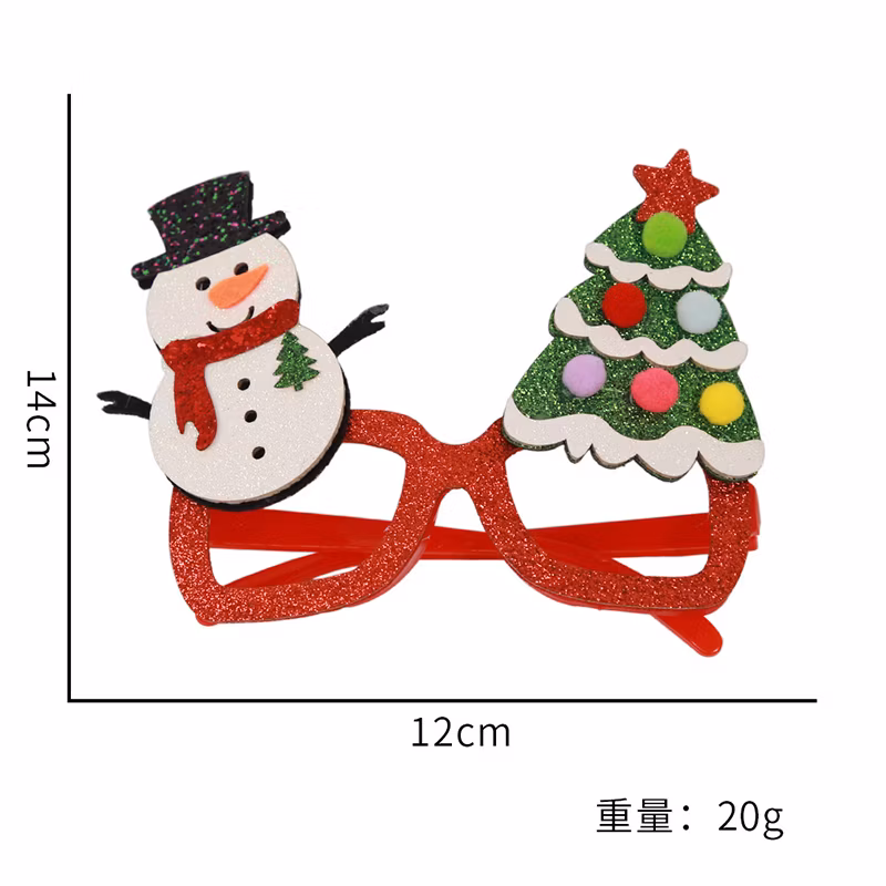 Wholesale Santa Claus Decorative Eyeglasses Adult Children′s Frames
