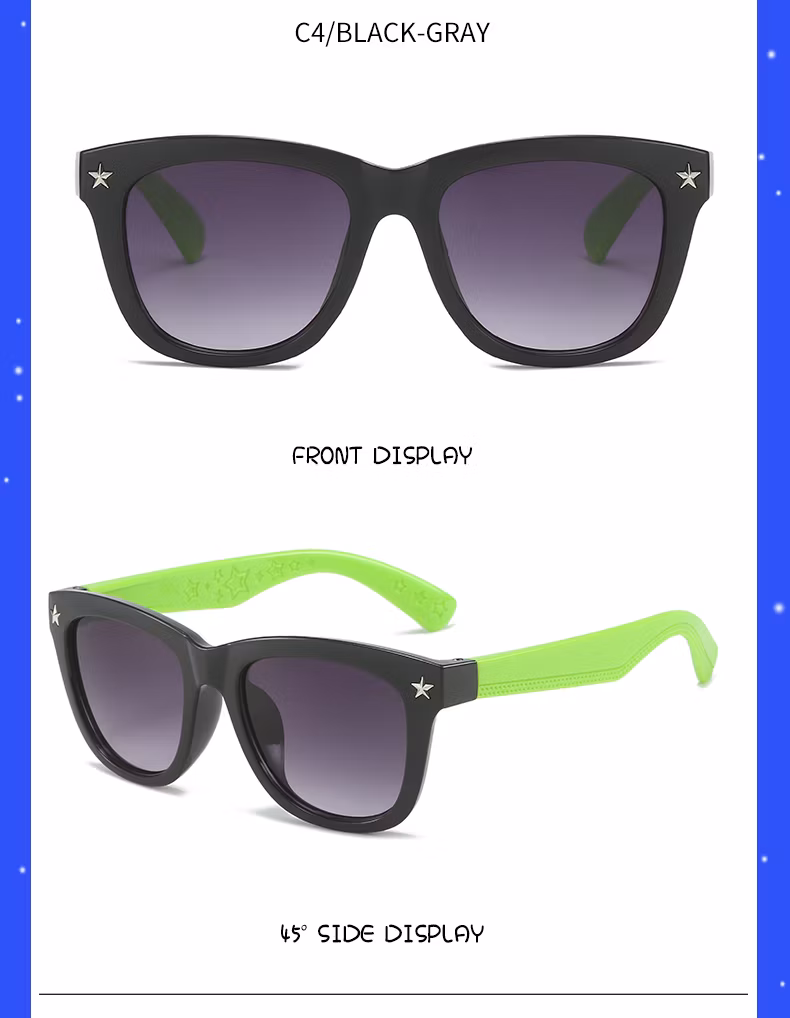2023 New Kids Children Plasticuv400 Outdoor Baby Shades Sunglasses