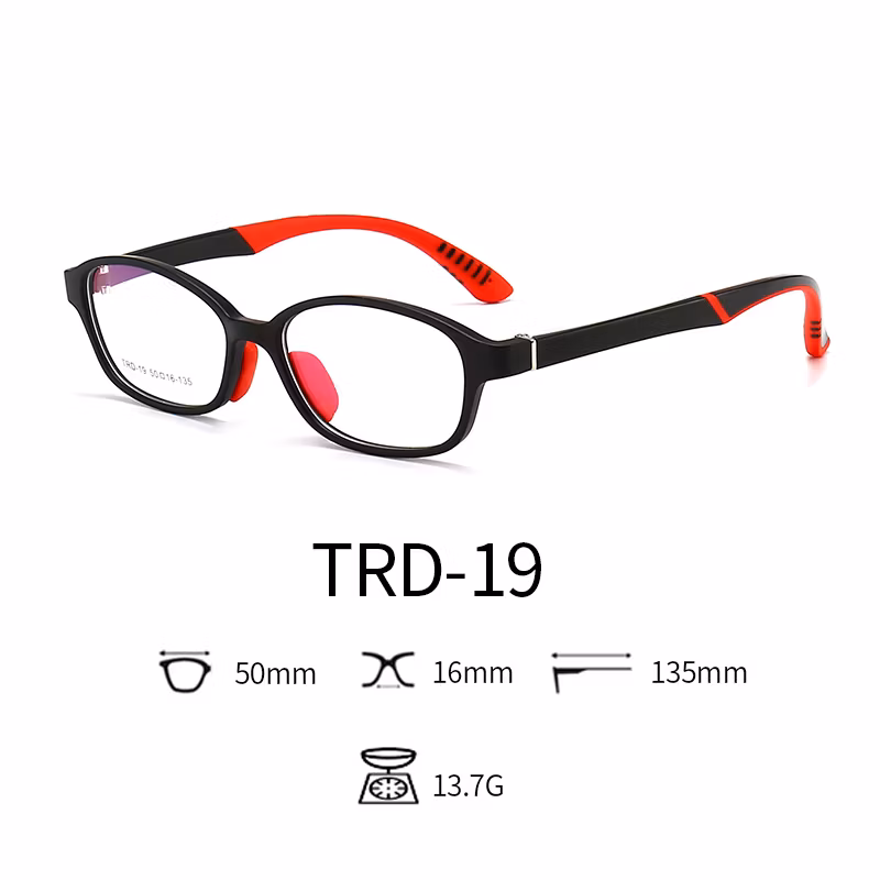 2020 New Arrivals Anti Blue Light Glasses Tpee Rubber Flexible Kids Nerd Glasses