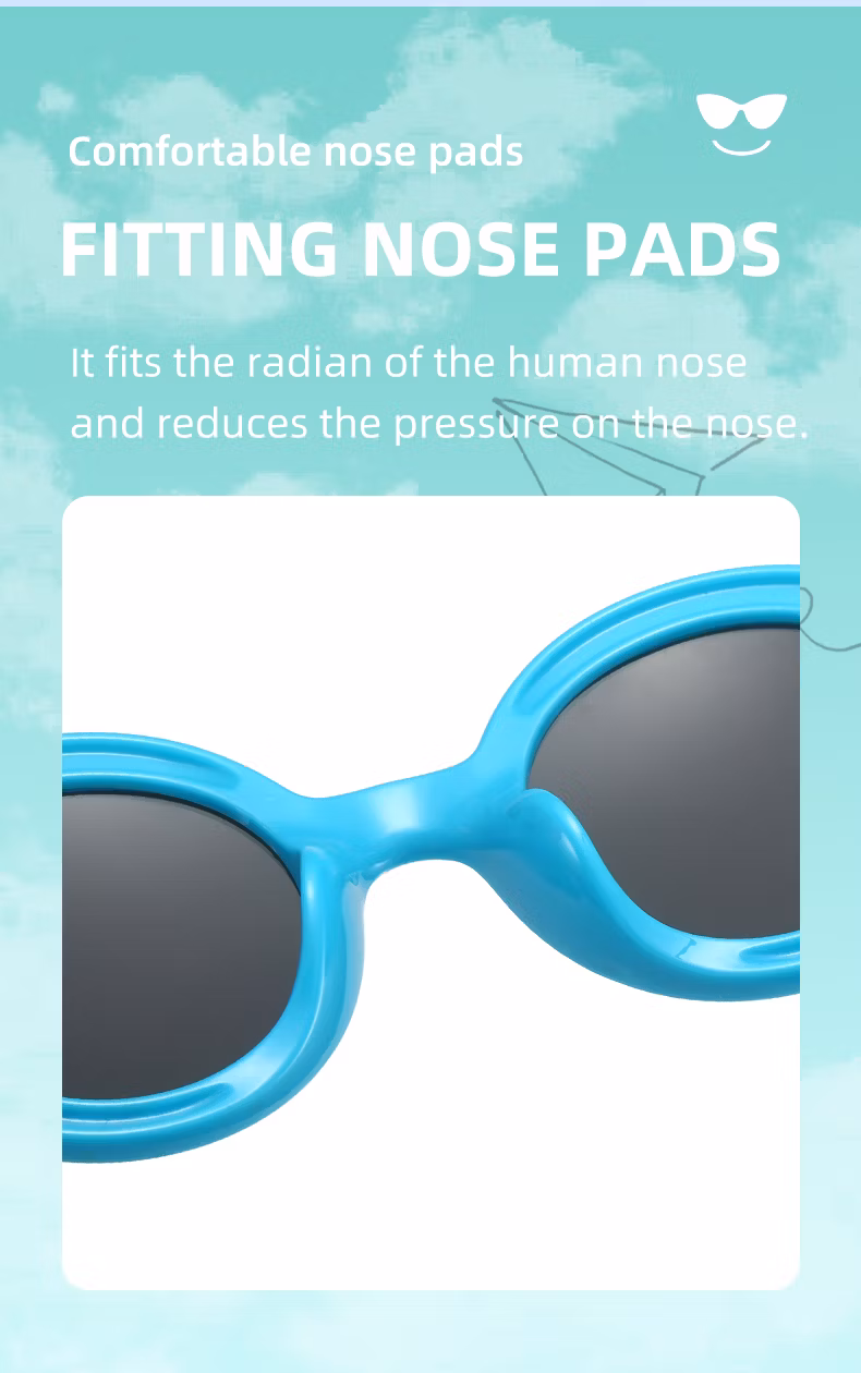 New Luxury Cute Baby UV Round Cool Kids Baby PC Plastic Sunglasses