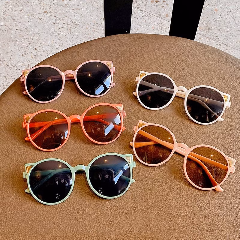 New Arrival Fashion Children Cat Eye Shape Kids Shades Sunglasses