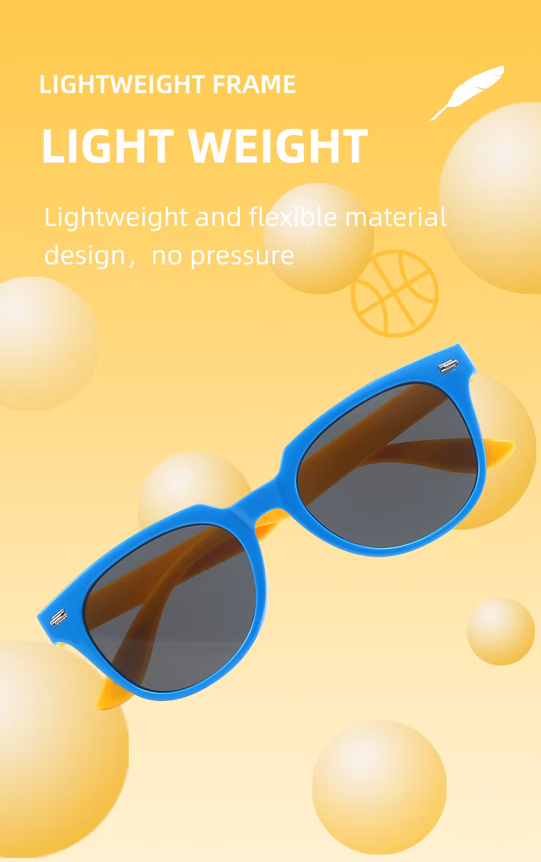 Plastic Kids Children Eyewear CE UV400 OEM Custom Logo PC Sunglasses