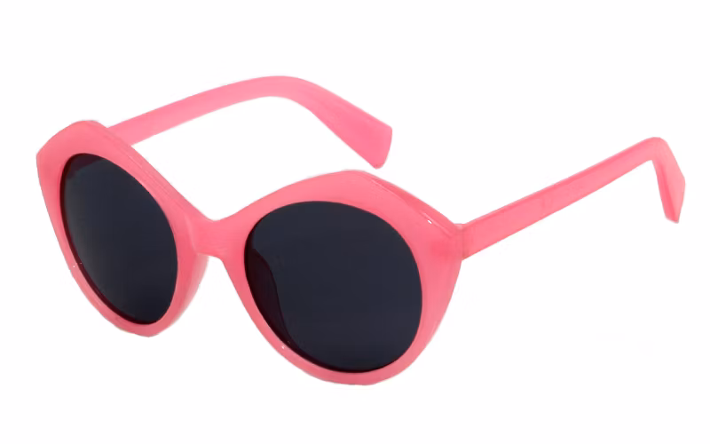 Hot Selling colorful Rendering Oval Frame Kids Sunglasses with CE