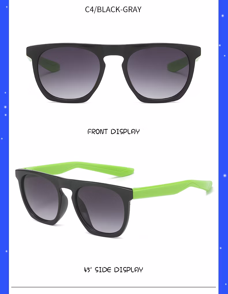 Latest Design High Quality Children′s Sunglasses Shades Square Glasses Fashion Kids Sunglasses Boy Girl Unisex PC UV400