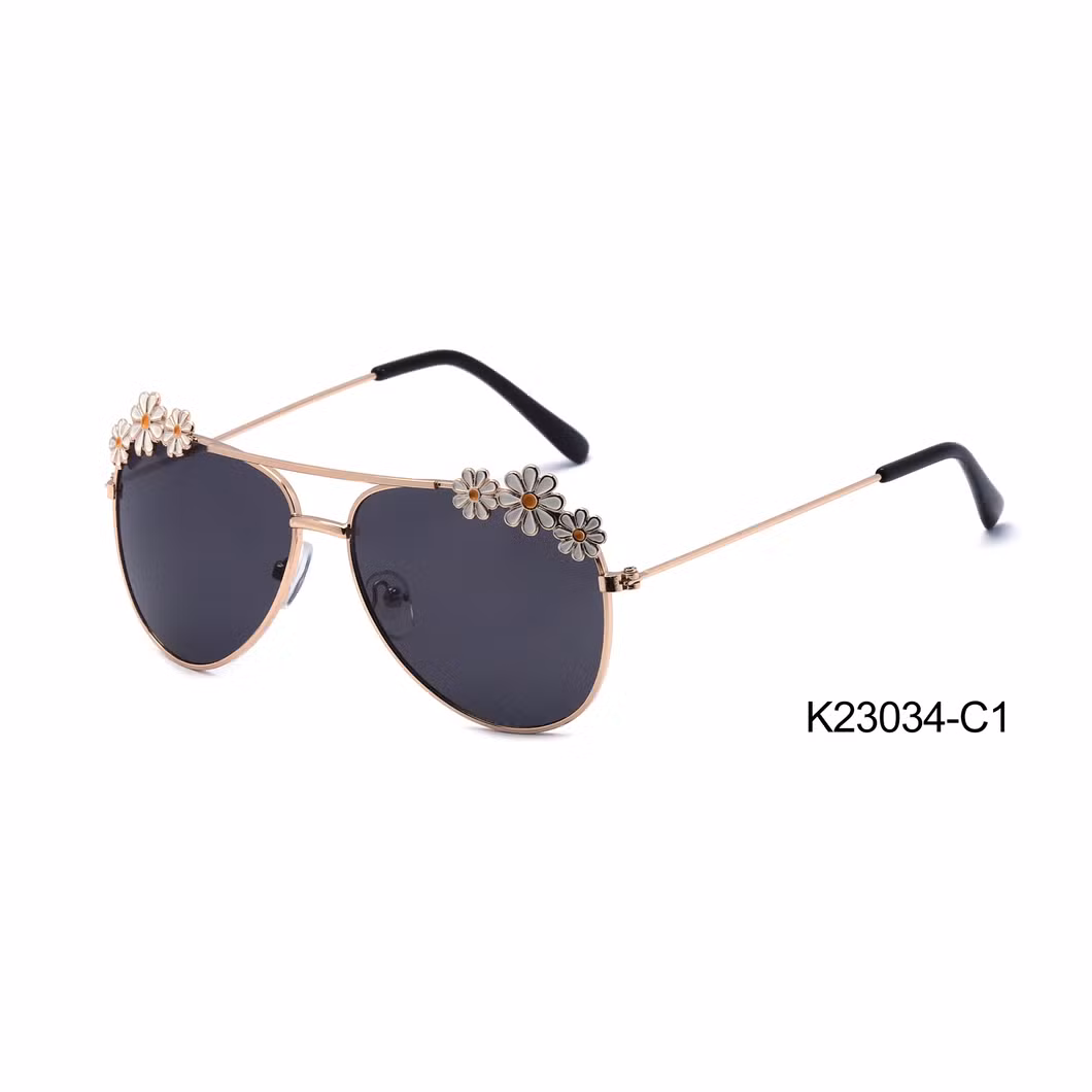 Popular Oval Frame Daisy Fashion Kids Sunglasses