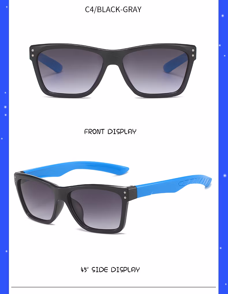 Cheap Wholesale Rectangle Frame Baby Girls Boys Kids Sunglasses PC Children Sun Glasses AC Unisex Fast Delivery