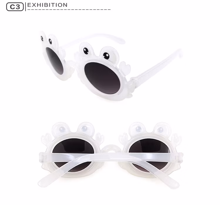 Lovely Cute Design Fashion Kids Children Boy Girl Frog Cartoon Print Sunglass UV400 Polarized Kids Sunglasses