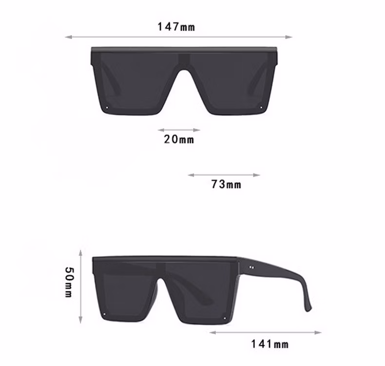 Men′s Sunglasses Europe and The United States Square Large Frame Sunglasses Wholesale Driving UV Polarizing Sunglasses