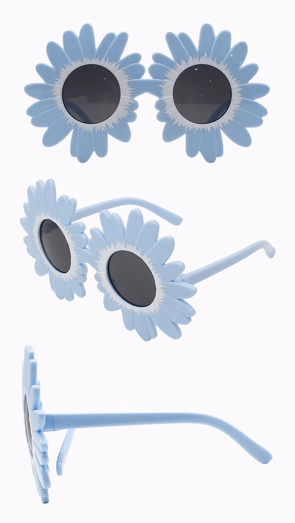 Fashion Outdoor Party Sunflower Sun Glasses Designer Brand PC Polarized Kid′ S Sunglasses (LT21002)
