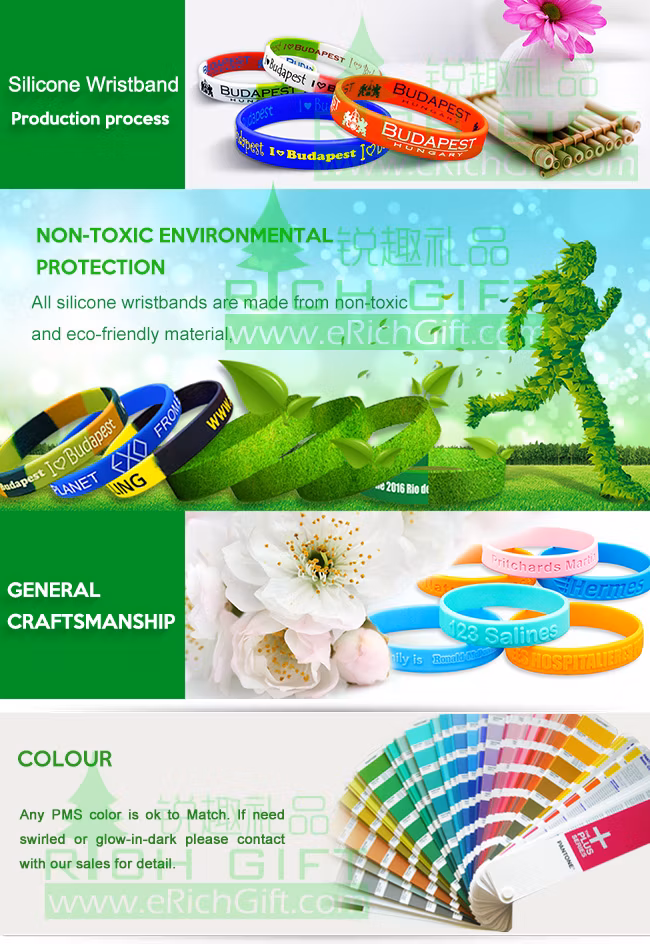 New Style Custom Cool Silicone Wristbands for Activity Best Gifts