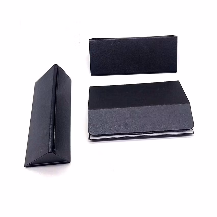 Inno-Z010 Triangular Shaped Folding Glasses Box; Foldable Eyeglasses Cases with Magnet Closure for Optical Glasses and Sunglasses Eco-Friendly
