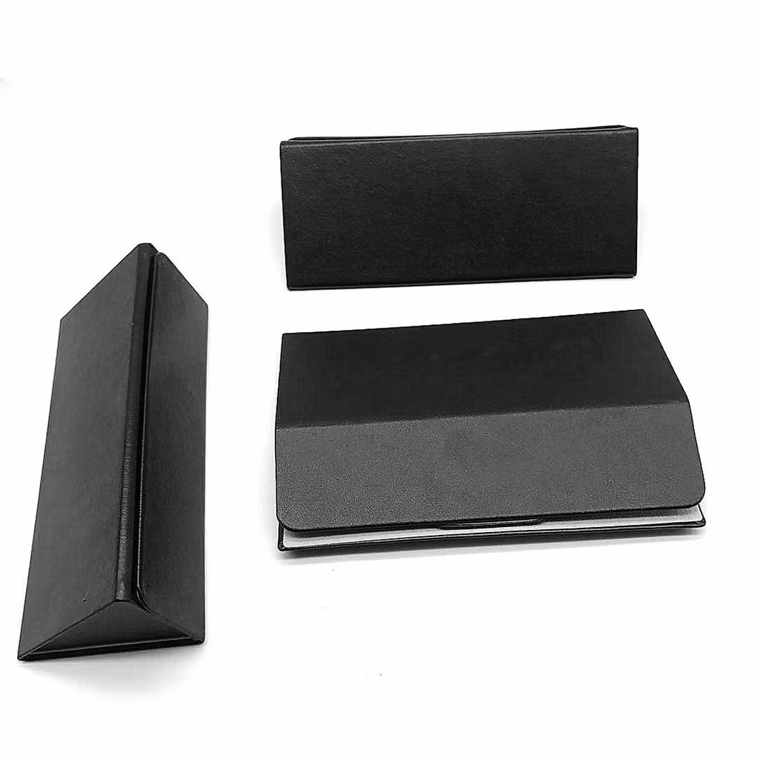 Inno-Z010 Triangular Shaped Folding Glasses Box; Foldable Eyeglasses Cases with Magnet Closure for Optical Glasses and Sunglasses Eco-Friendly