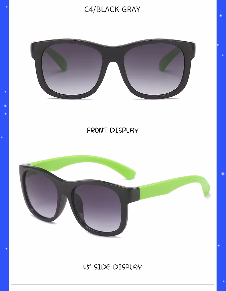 Stock Matt Shinny UV400 Sunglasses Baby Kids Boys and Girls PC Frames Sunglasses Oculos De Sol
