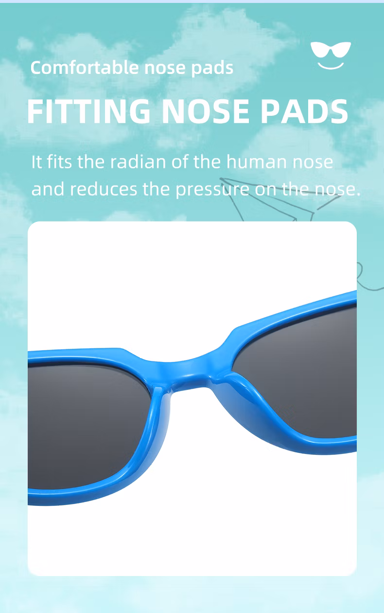 Plastic Kids Children Eyewear CE UV400 OEM Custom Logo PC Sunglasses