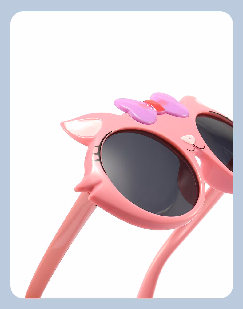 New Arrivals Unisex Tpee Sunglasses Kids Shades 3D Cartoon Cat Sun Glasses