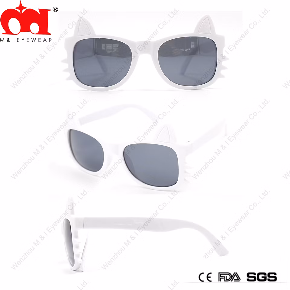 High-Quality Cat Face Shape Cute Kids Funny Plastic Eyewear Fashion Party Sunglasses (LT905064)