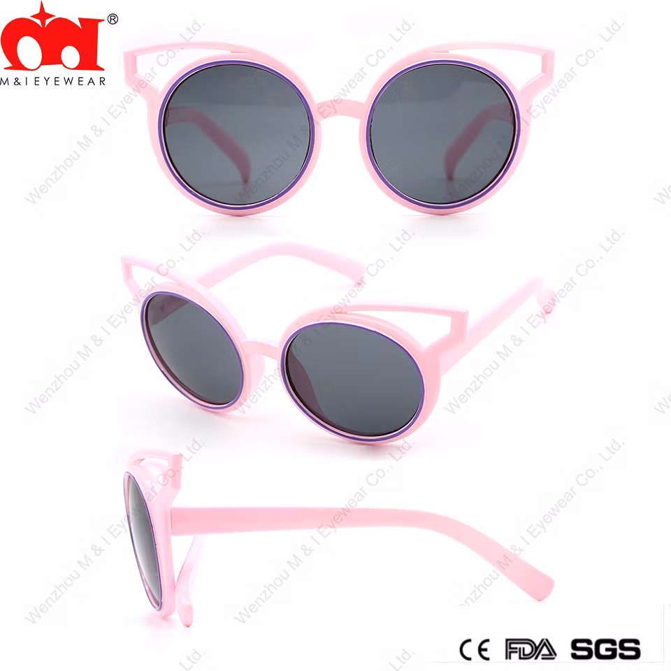 Round Shape Lens Fashion Pure Color Frame Party Dressed Kids Sunglasses (YG20029)