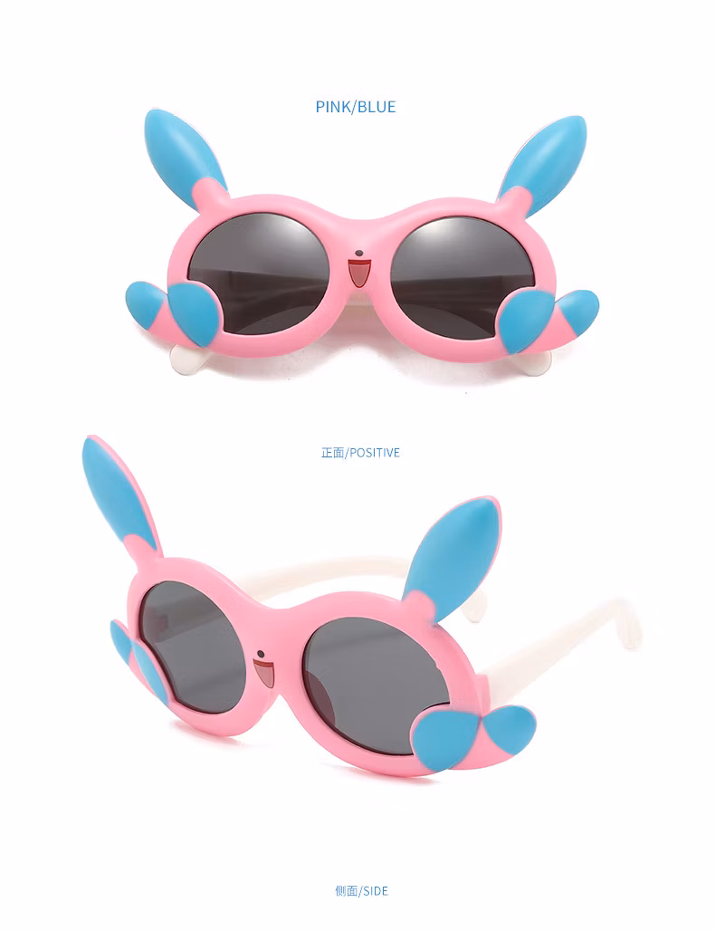 Summer New Flash Cat Children′s Sunglasses Cartoon Wind UV Protection Sunglasses Children′s Sunshade Glasses