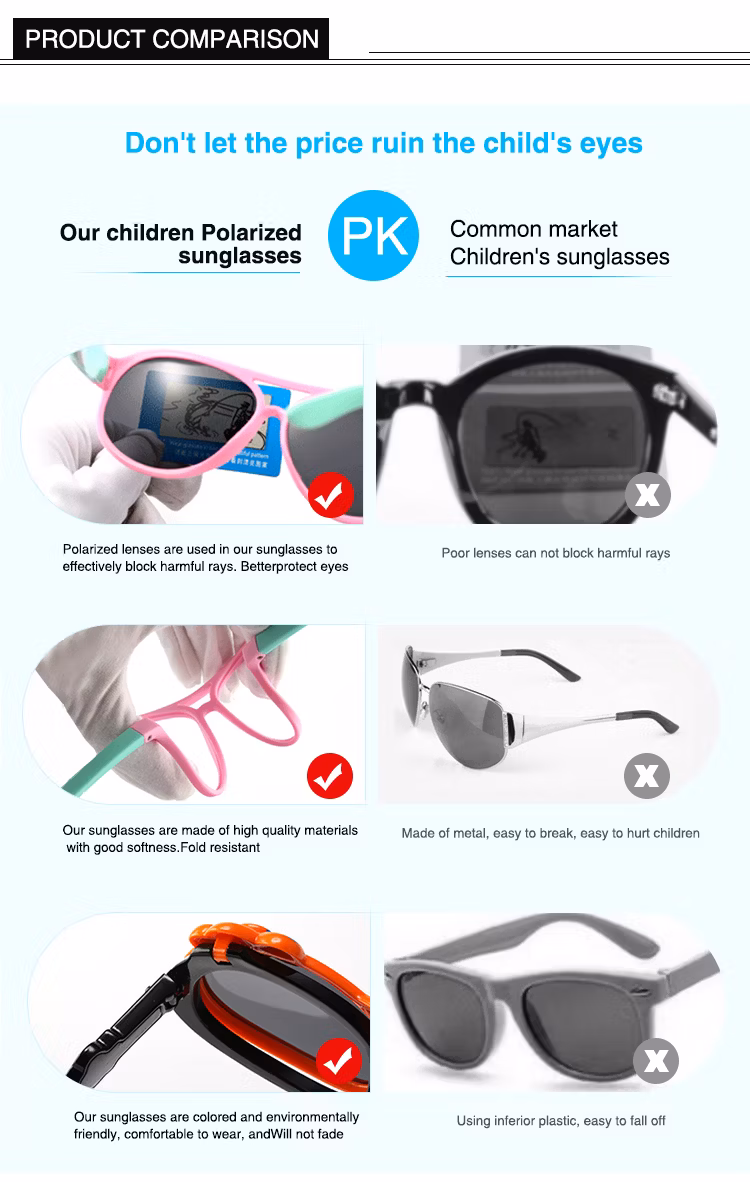 Modeling Sunglasses Round Shape Cute Foldable Boys and Girls Sunglasses