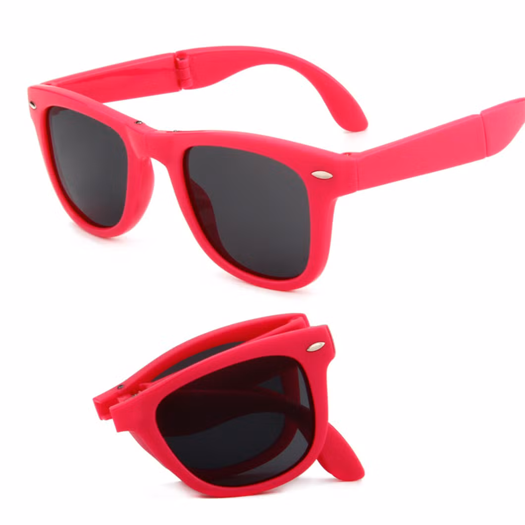 New Folding Frame Sunglasses Female Classic Eyewear Man Polarized Lens Foldable Sunglasses High Quality