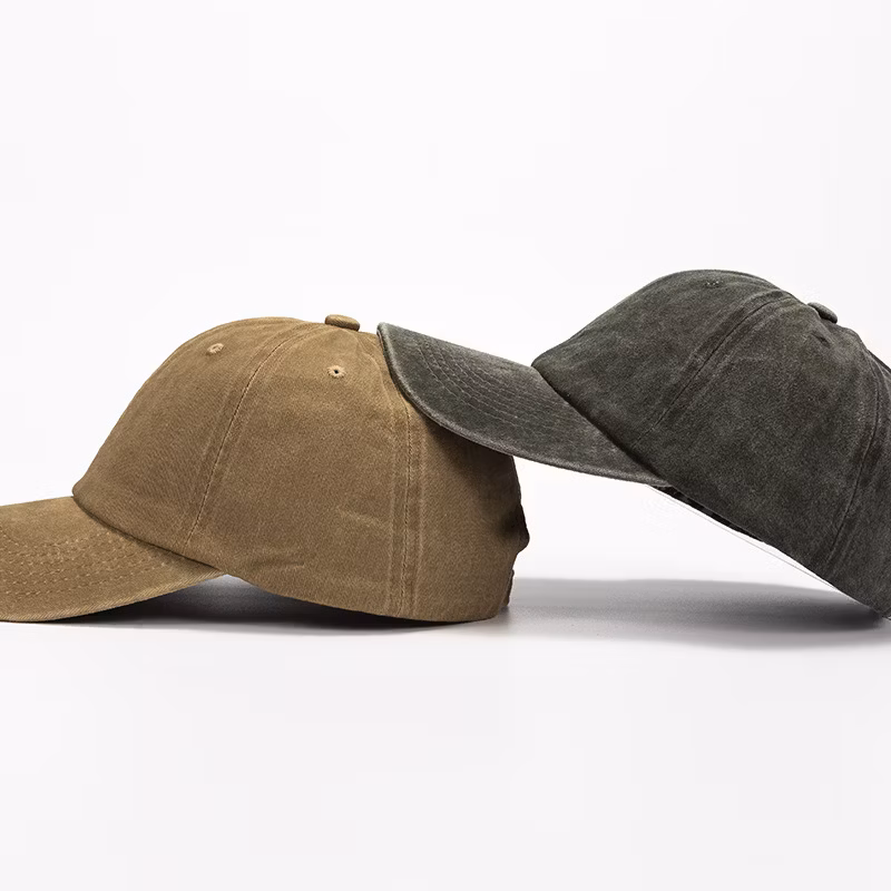 Customizable Unstructured 6 Panel Washed Vintage Baseball Cap Custom Logo Baseball Hat Caps Distressed Wash Baseball Hat