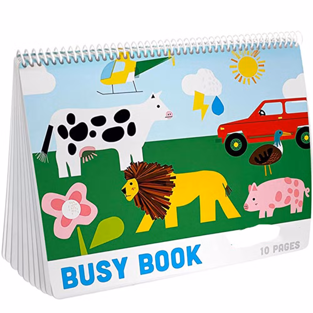 Spiral Busy Book for Toddler Chilren