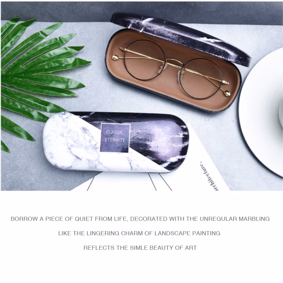 Simple, Classic Hard Optical Glasses Case; Personalized Protective Case for Myopic Glasses and Sunglasses