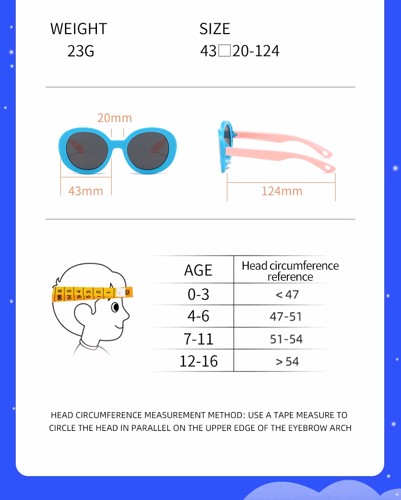 Cute Baby UV Children Round Shape Cool Unisex Kids PC Plastic Sunglasses
