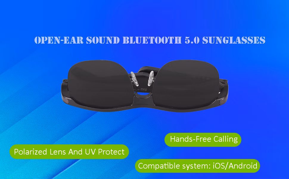 Wholesale Handsfree Calling and Music Bluetooth 5.0 Smart Glasses Sunglasses Eyeglasses for Outdoor