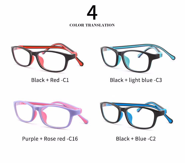 2020 New Silicone Game Anti-Blue Glasses for Children