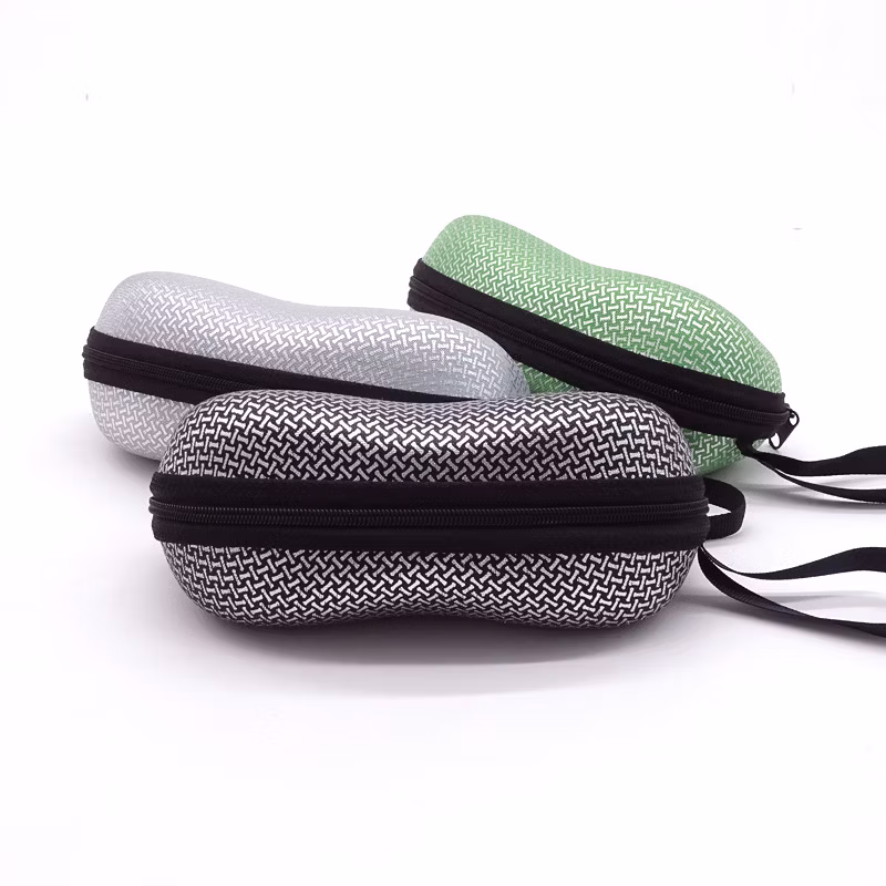 Inno-E019 Peanut Shaped EVA Box, Crush-Resistant EVA Case for Sunglasses, Customizable Color and Logo