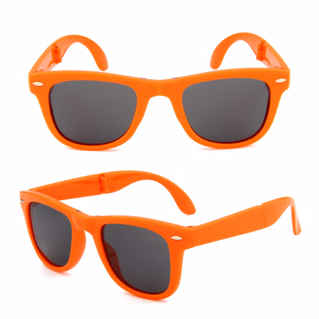 New Folding Frame Sunglasses Female Classic Eyewear Man Polarized Lens Foldable Sunglasses High Quality