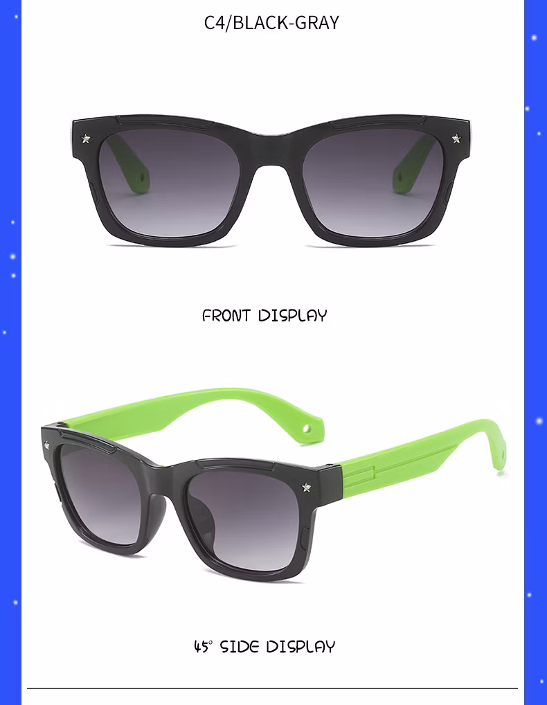 Unisex 2023 Hot Sale Factory Wholesale Colorful Cute Anti UV400 Girls Boys Baby Kids Sunglasses