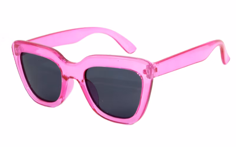 New Arrival Cutie Candy Colors Leopard Cat Eyes Frame Kid Polarized Sunglass