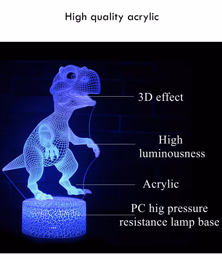 Creative Football Club Illusion Lamp for Kid Guide 3D LED Nightlight Luminous Acrylic Discoloration Atmospheren Novelty Lighting