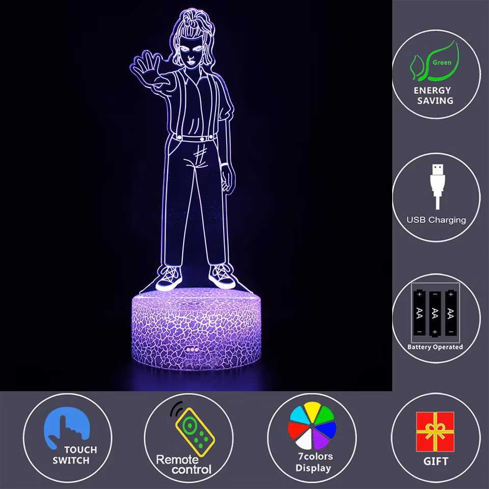 Creative Football Club Illusion Lamp for Kid Guide 3D LED Nightlight Luminous Acrylic Discoloration Atmospheren Novelty Lighting