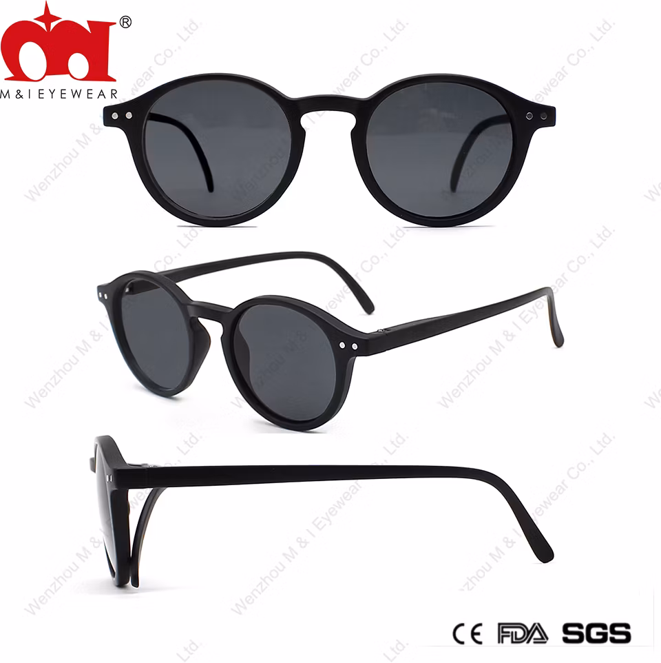 Oval-Shaped Spring Hinge Antiskid Hypoallergenic Kids Sunglasses (WS21005B)