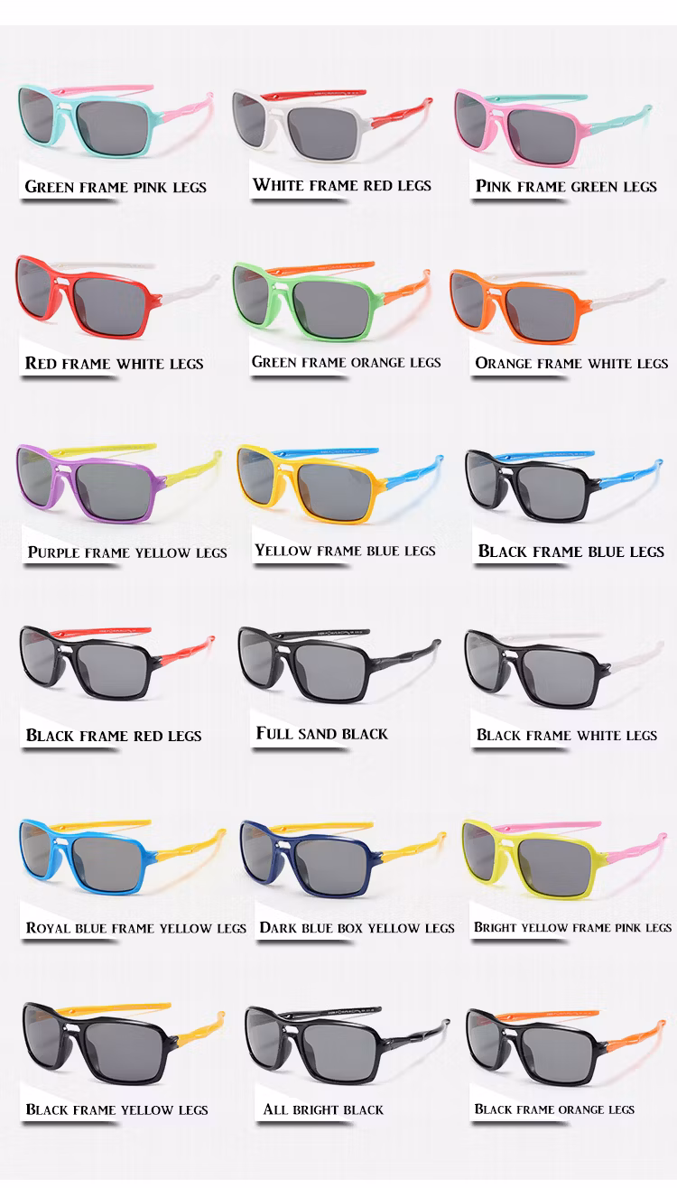 2024 New Style UV400 Polarized Cartoon Comfortable Retro Silicon Children Sunglasses