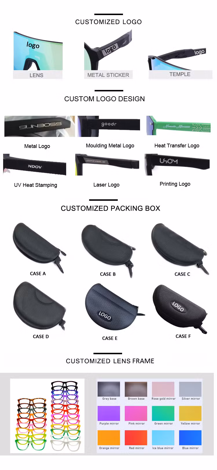 Own Patent Best Quality Custom Logo White Frame Cycling Sports Fashionable Kids Sunglasses