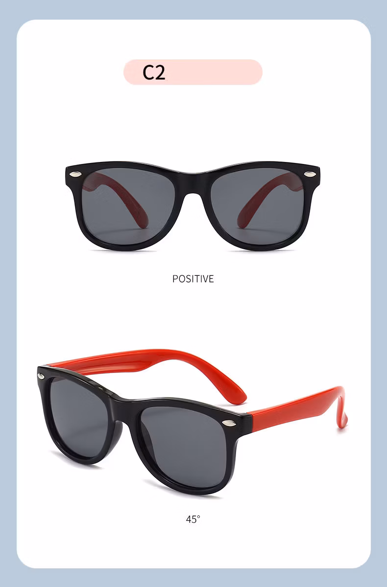Classic Shape Unisex Kids Sunglasses Tpee Polarized UV400 Sunglasses