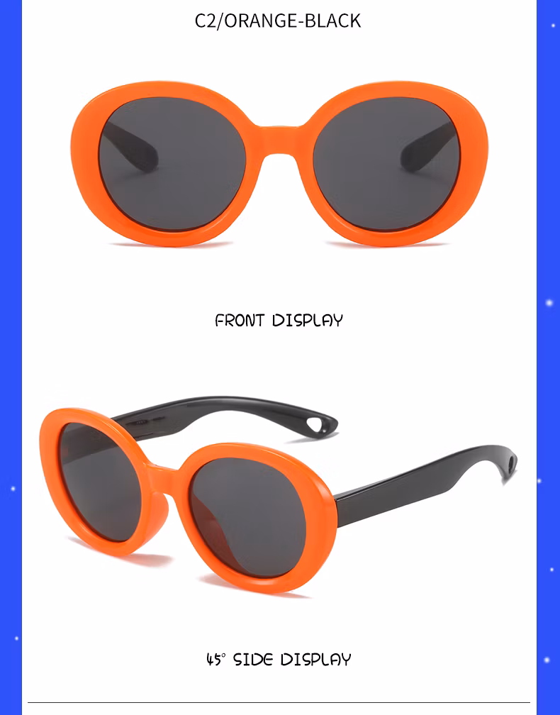 Cute Baby UV Children Round Shape Cool Unisex Kids PC Plastic Sunglasses