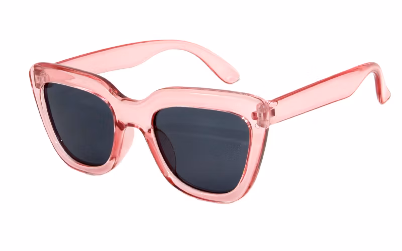New Arrival Cutie Candy Colors Leopard Cat Eyes Frame Kid Polarized Sunglass
