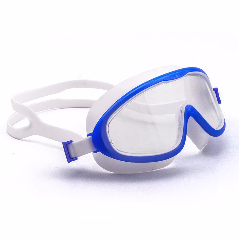 Anti-Fog Clear Big Frame Swimming Goggles for Junior