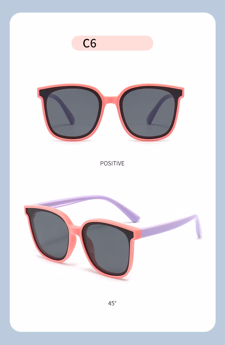 Tpee Soft Flexible Sunglasses for Kids Polarized Sun Glasses