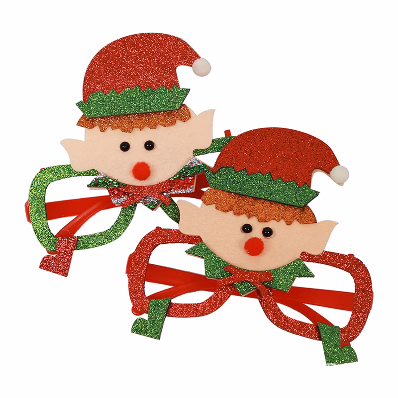 Wholesale Santa Claus Decorative Eyeglasses Adult Children′s Frames