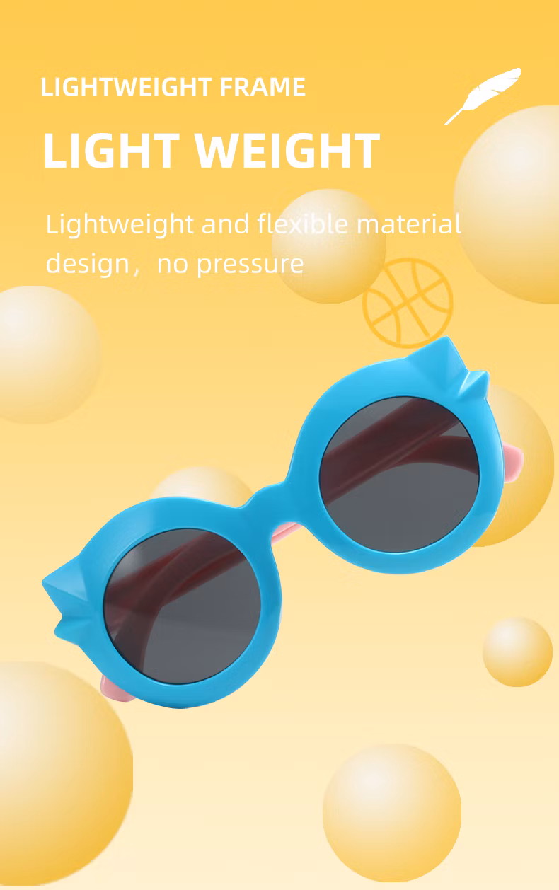Wholesale Fashion Vintage Quality Cheap UV400 Ready Stock Plastic Children Sunglasses