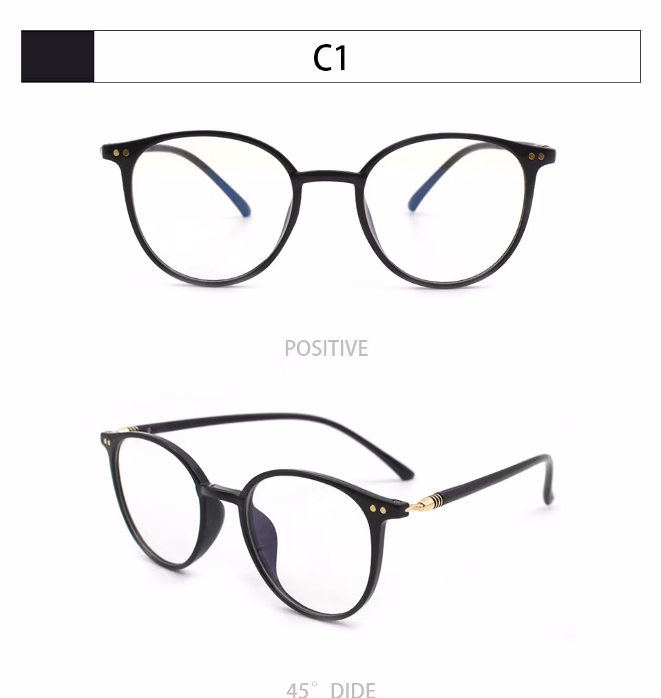 Trendy Circular Eyeglasses Frame Fashionable Tr90 Optical Frame for Men and Women for Eyewear and Sunglass Use