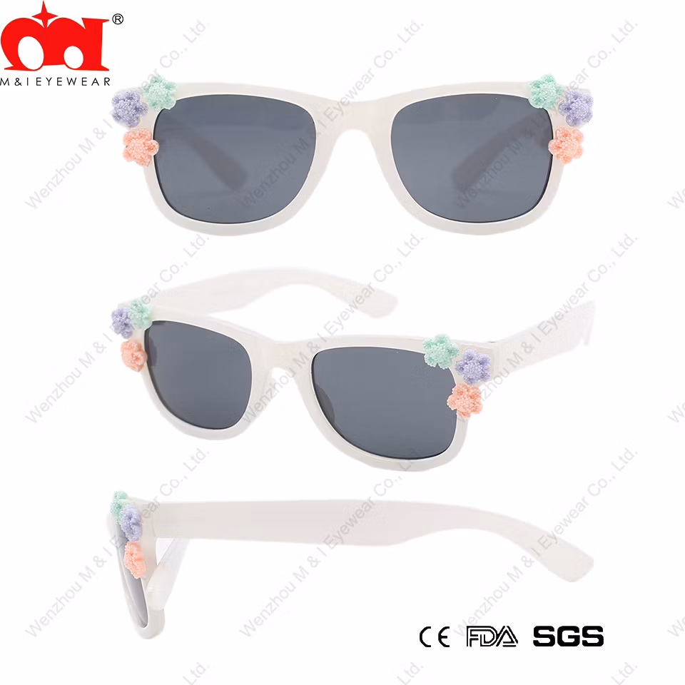 Kids Sunglasses Flower Children Jelly Color Vacation Sunglasses High Quality Promotion (YG20002)