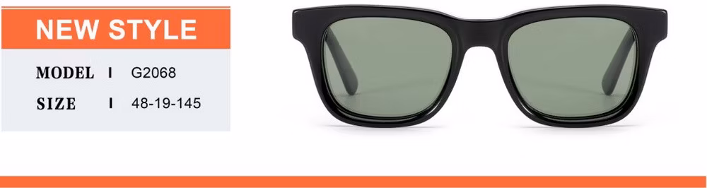 2024 OEM New Arrival High Quality Hot Sale Square Styleacetate Frame Fashion Sunglasses PC Lens UV400