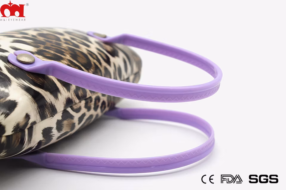 Bobby Cute Leopard Print Glasses Case Princess Fashion Sunglasses Box for Kids